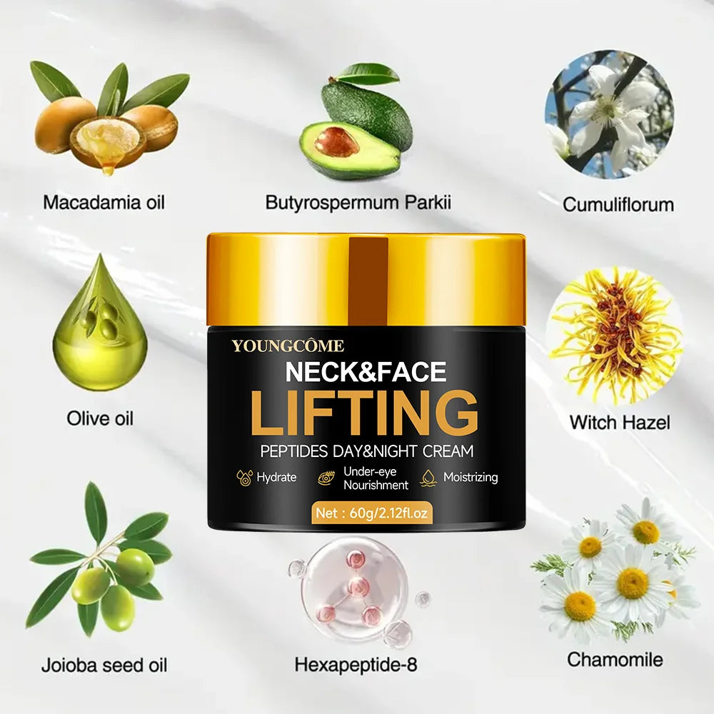 YOUNGCOME Neck & Face Anti-Wrinkle Firming Cream | 30g/60g Anti-Aging Face Cream Peaceful Pleasures Health and Wellness