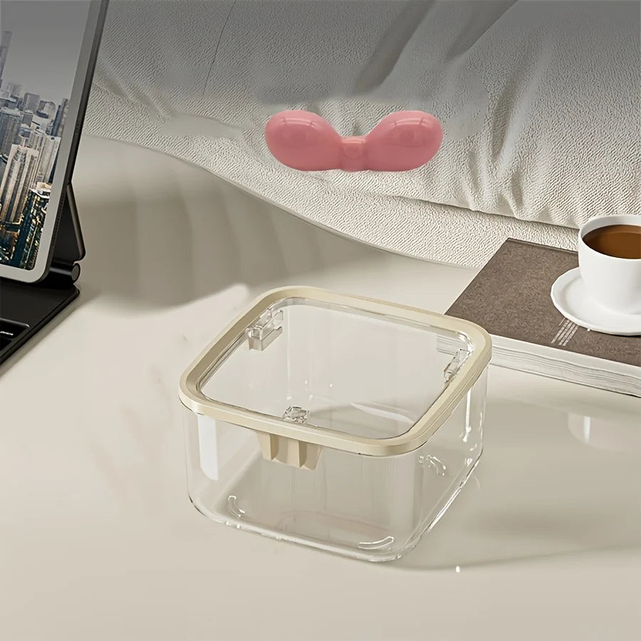 Hair Accessories Storage Organizer – Dustproof Vanity Box for Bathroom & Bedroom