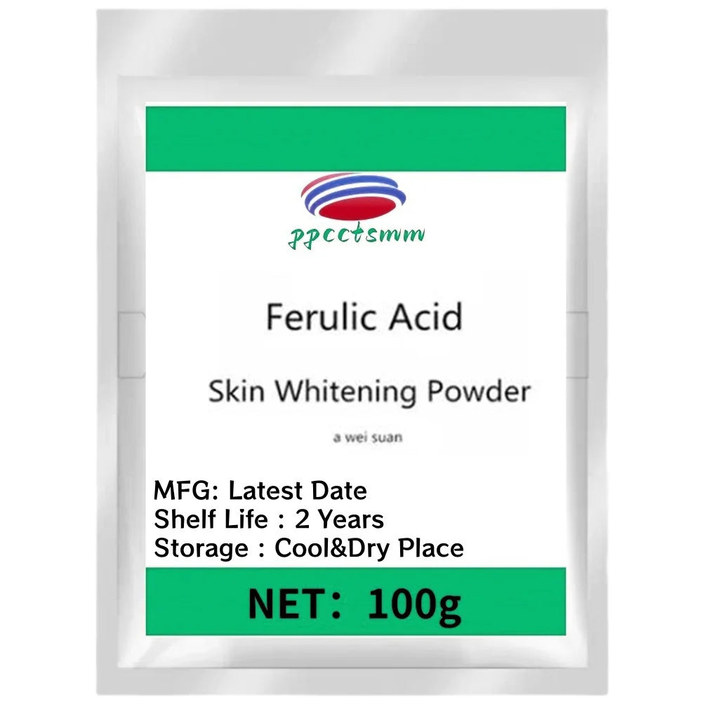 Hot Supply 99% Ferulic Acid Powder For Skin Whitening Free shipping Peaceful Pleasures Health and Wellness