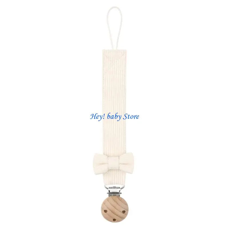 Bow Pacifier Chain Clip Holder – Safe Gift for Infants