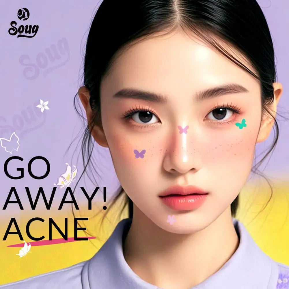 120 Counts Cute Colorful Butterfly Pimple Patches Acne Treatment Stickers Invisible Acne Cover Face Spot Pimple Patch Skin Care Peaceful Pleasures Health and Wellness