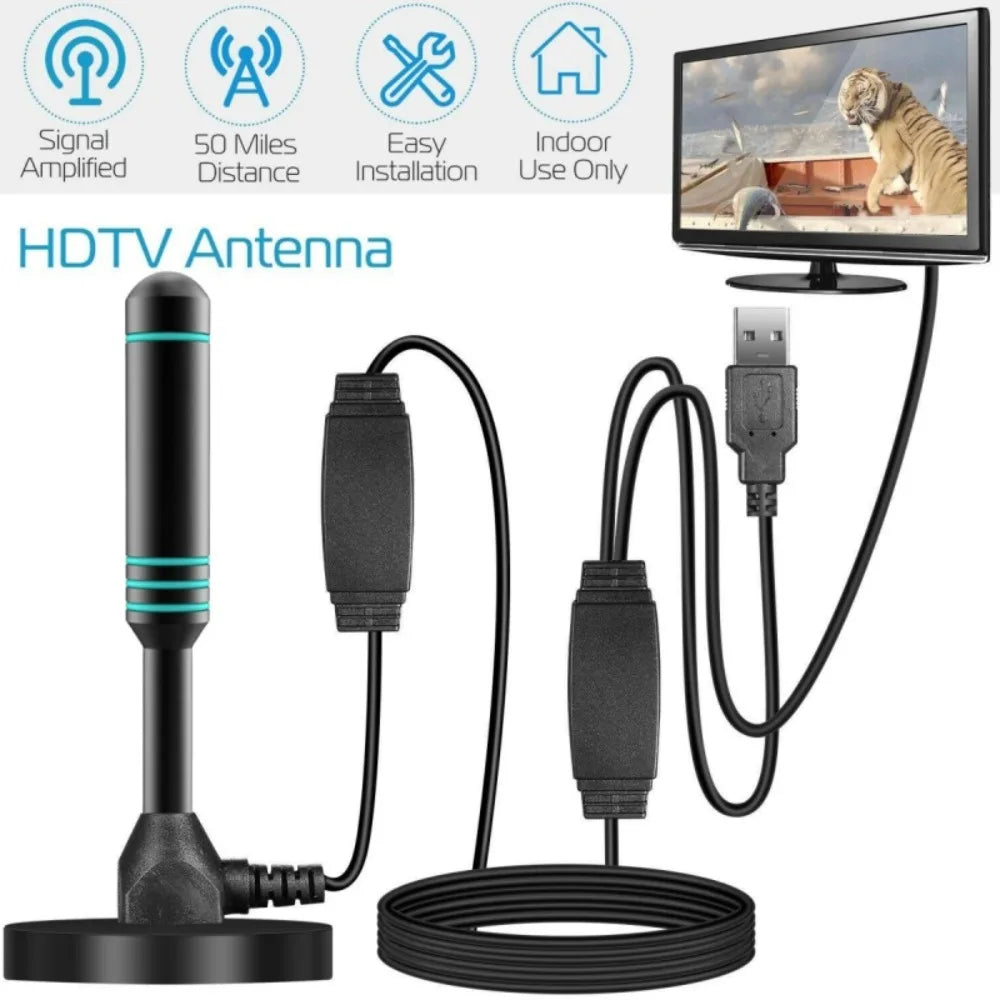 2025 Suction Cup HDTV Antenna 4K 1080P – Indoor & Outdoor