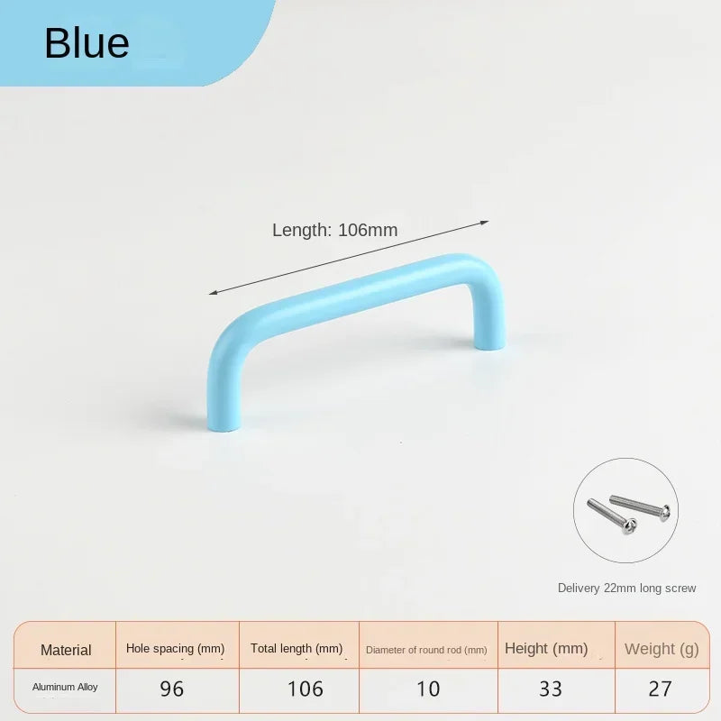 Colorful Ceramic Cabinet Handles 128mm – Kids' Drawer Pulls