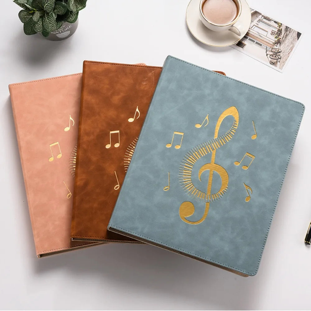 Flexible Loose Leaf Music Score Folder Detachable Writable Piano Music Sheet File Folder 20 Pages Fits Letter Size Peaceful Pleasures Health and Wellness