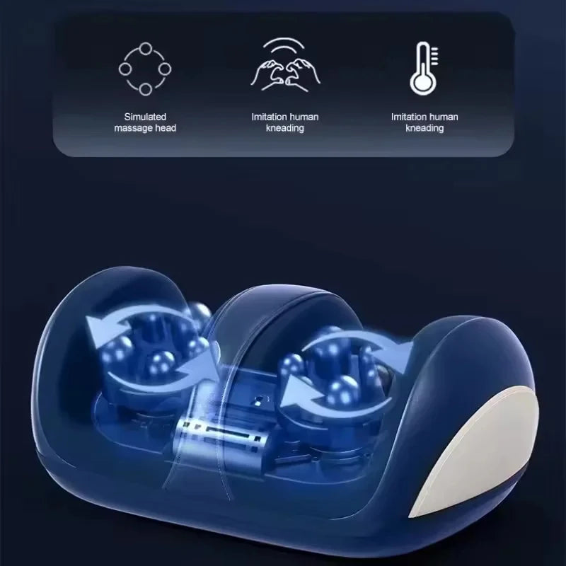HOMEFISH Electric Foot & Leg Massager – Large Shiatsu Device