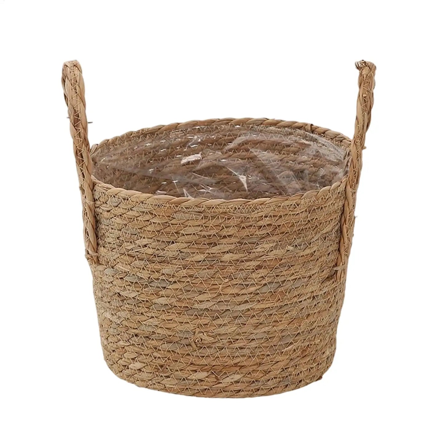 Handwoven Wicker Rattan Planter Basket | Straw Flower Pot