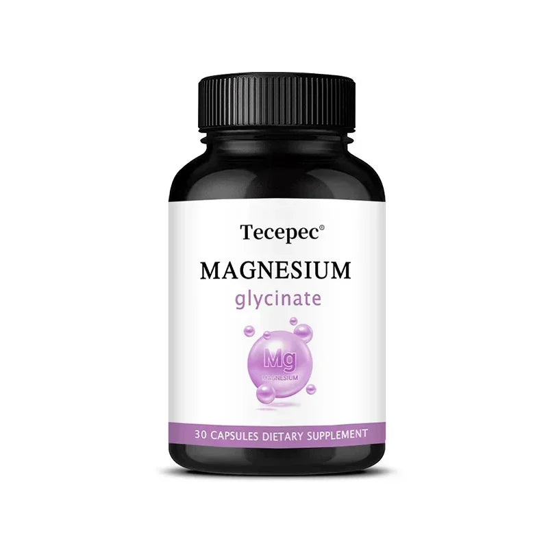 Magnesium Glycinate Capsules – Supports Sleep, Relaxation, Muscle, Bone & Heart Health, High Absorption Formula, Nerves System Peaceful Pleasures Health and Wellness 30 count -1 bottle
