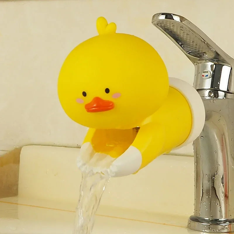 Upgraded Baby Cartoon Faucet Extender Hot Selling Children Hand Washing Assist Device Faucet Splash Proof Extended Mouth Peaceful Pleasures Health and Wellness Keke Duck