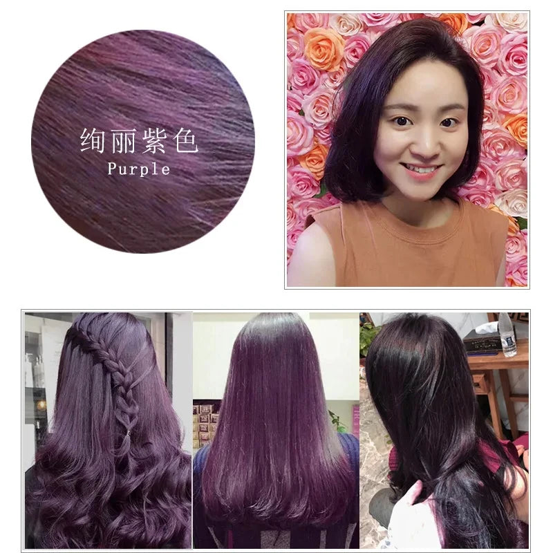 Ginger Herbal Hair Color Shampoo — Multi-Shade, Ammonia-Free, Gray Coverage | 500ml Peaceful Pleasures Health and Wellness purple