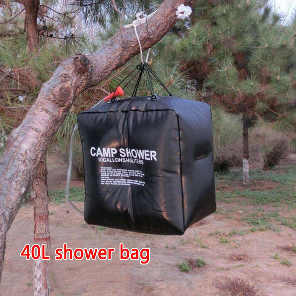 40L Foldable Solar Shower Bag – UV Coating, Outdoor & Beach Peaceful Pleasures Health and Wellness