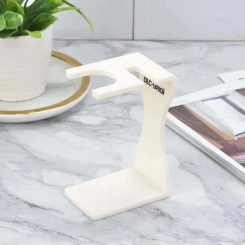 YAQI Minimalist Shaving Brush & Razor Holder Set – Creamy White