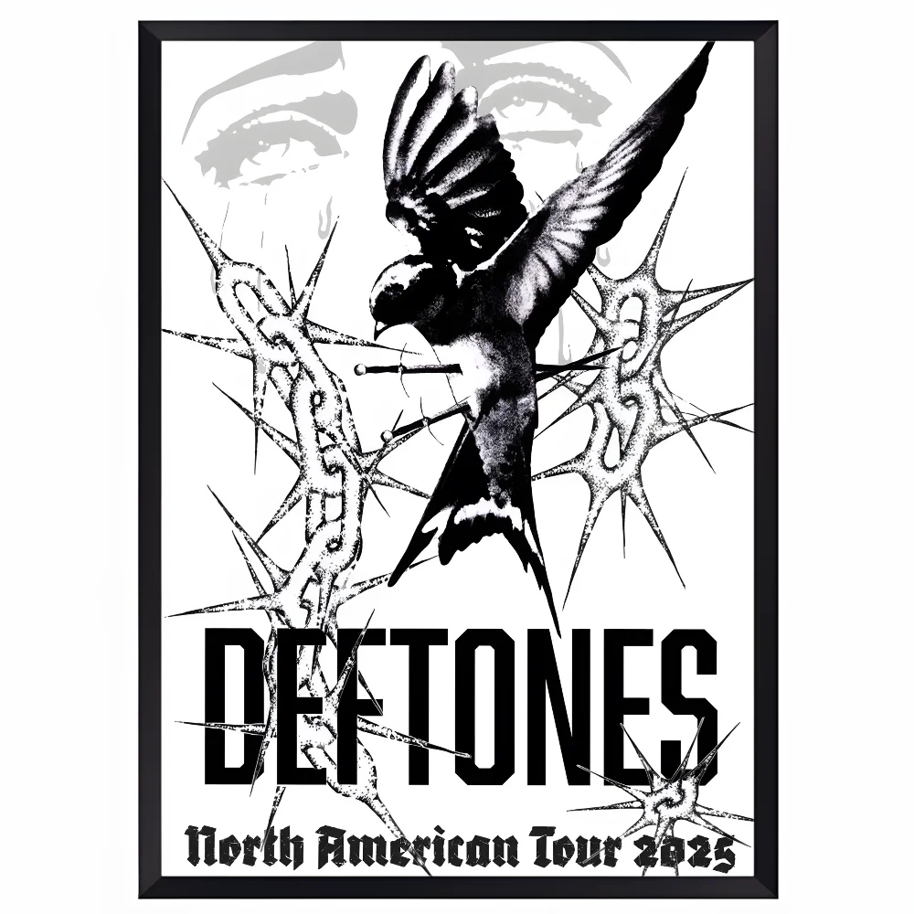 D-Deftones Band Poster HD art sticky wall waterproof home living room bar office aesthetic decoration Peaceful Pleasures Health and Wellness z16 40X50cmNoframe