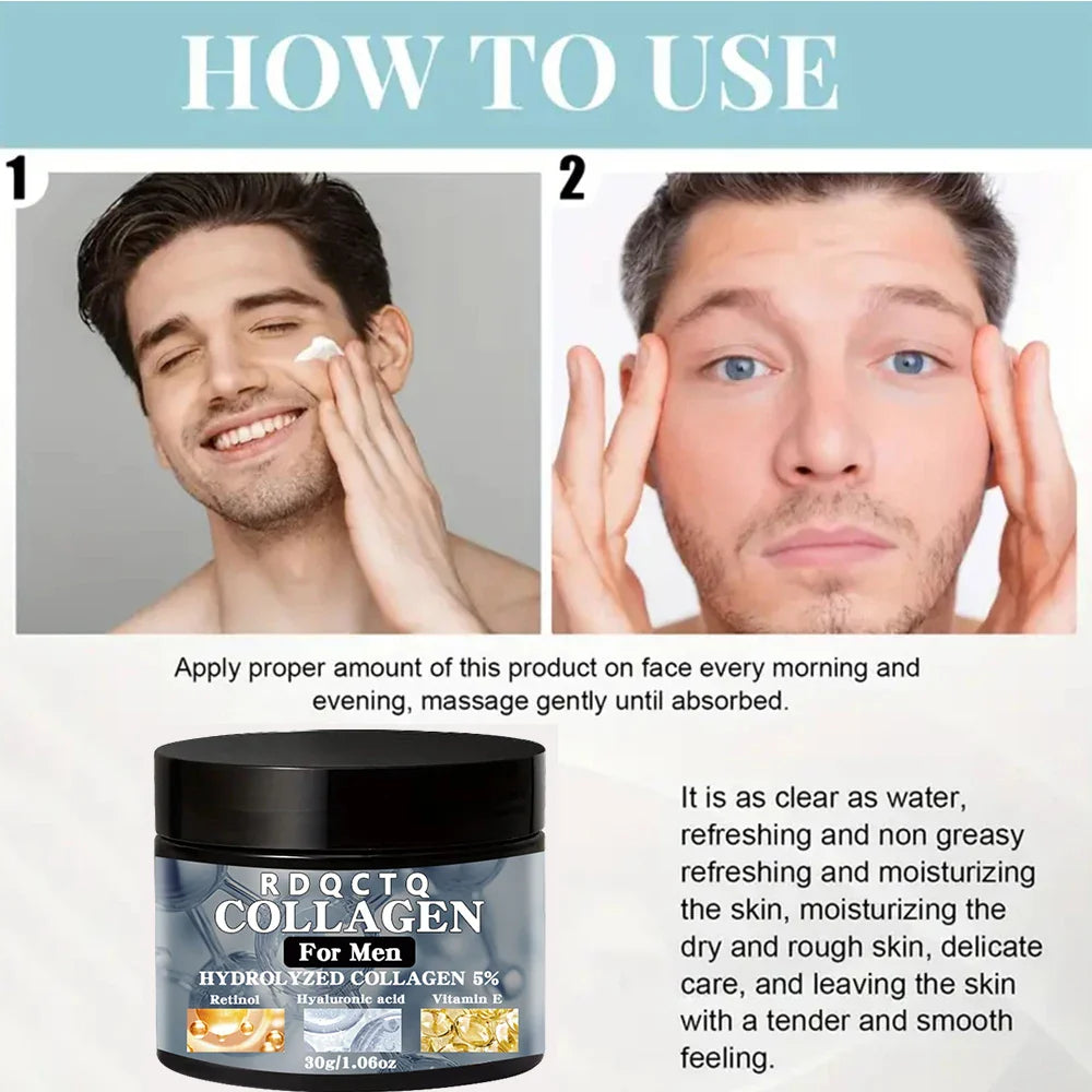 Men's Retinol & Collagen Firming Face Cream – 60g Moisturizer