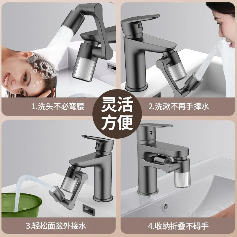 360° Rotatable Faucet Aerator | 2-Mode Metal Water Saver Nozzle