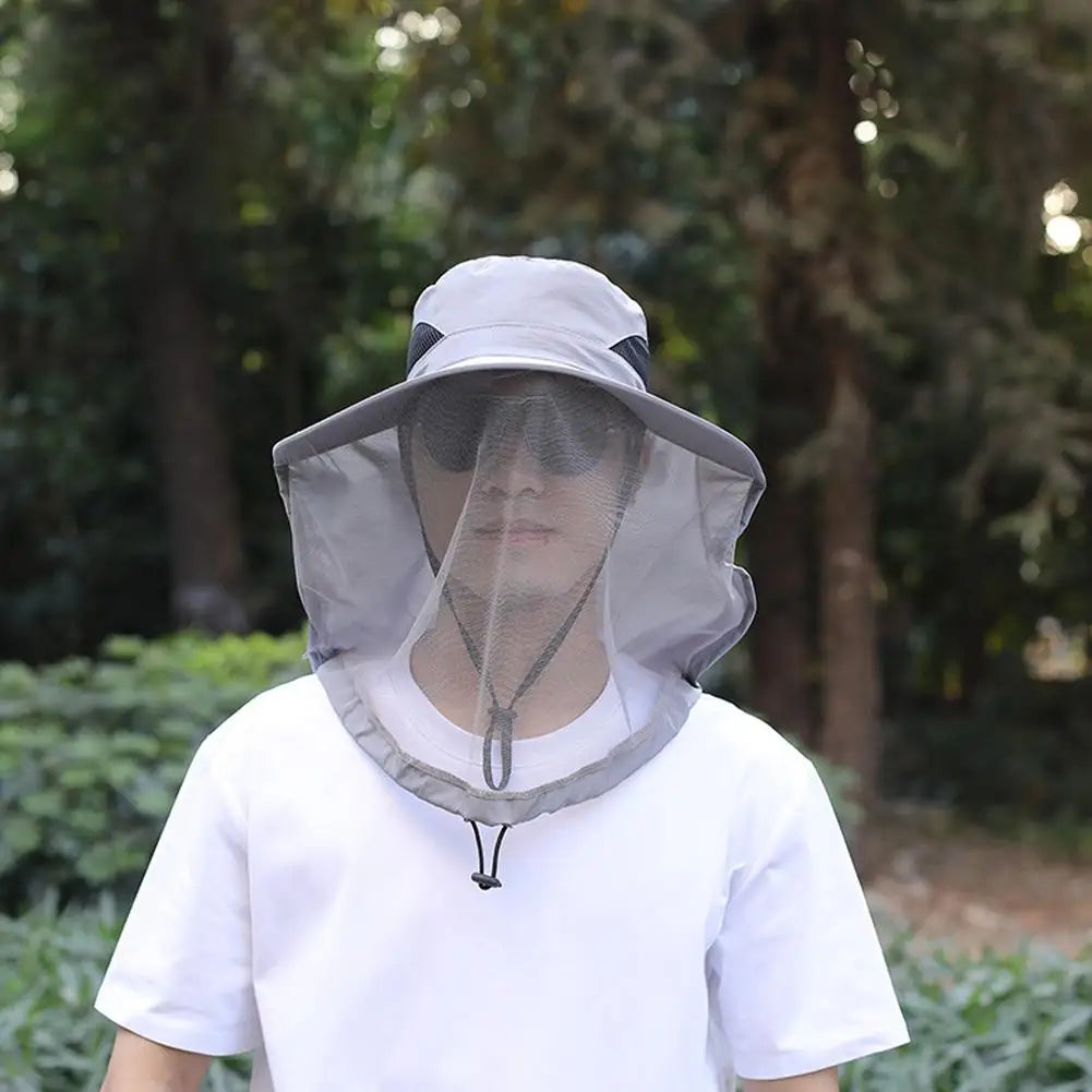 Mosquito Head Net Hat | Full Mesh Bug Shield for Fishing & Outdoors