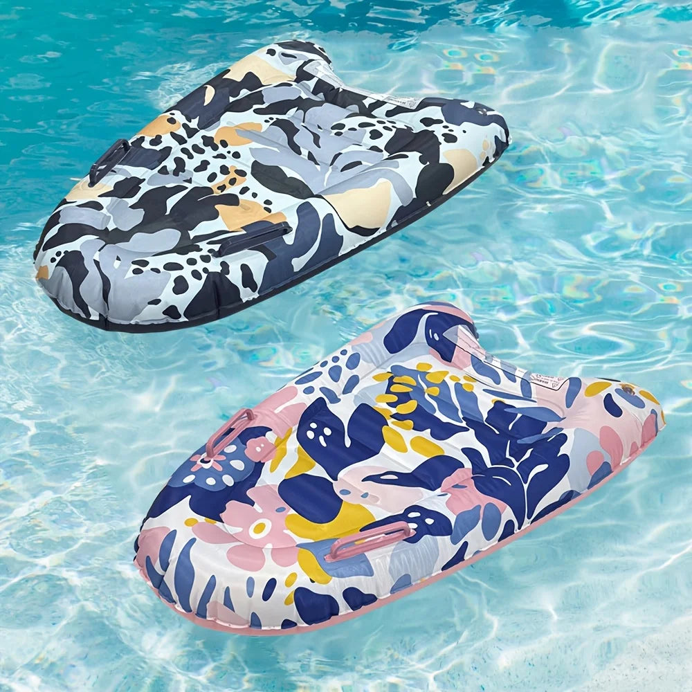 Inflatable Kids Surf Body Board with Handles | Floating Surfboard