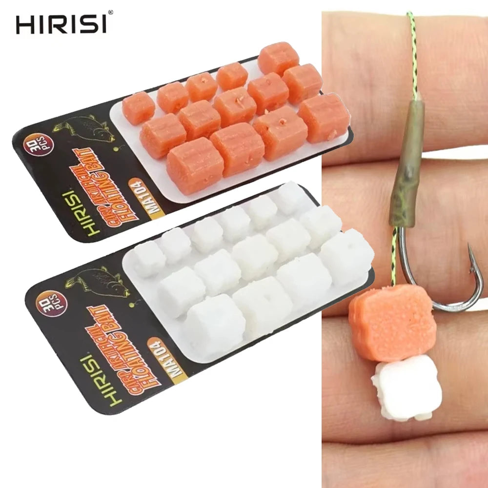 Hirisi 30Pcs Floating Silicone Soft Lures, Water Buoyant Artificial Rubber Bait Tackle for Freshwater Fishing Angling Peaceful Pleasures Health and Wellness