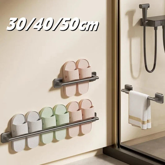 No-Drill Stainless Steel Towel Rack & Bathroom Shelf Organizer Towel Rack Organizer Oasis Select