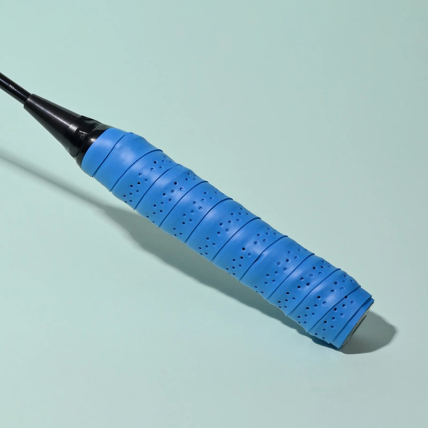 Badminton Racket Strap Sweat-absorbing Tape Anti-slip Fishing Rod Sweat-absorbing Tape Tie Strap Peaceful Pleasures Health and Wellness blue-1pc