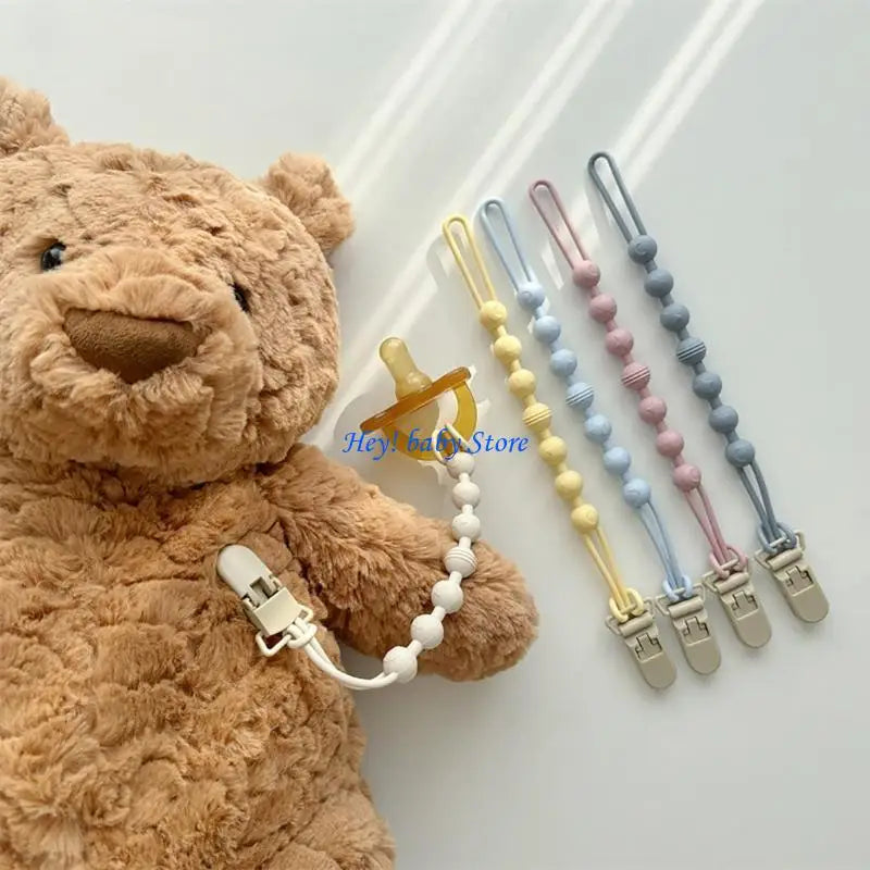 Silicone Pacifier Clip Chain | Baby Teething Toy Anti-Drop