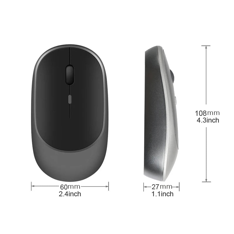Rechargeable Wireless Mouse – Bluetooth & 2.4G Dual Mode