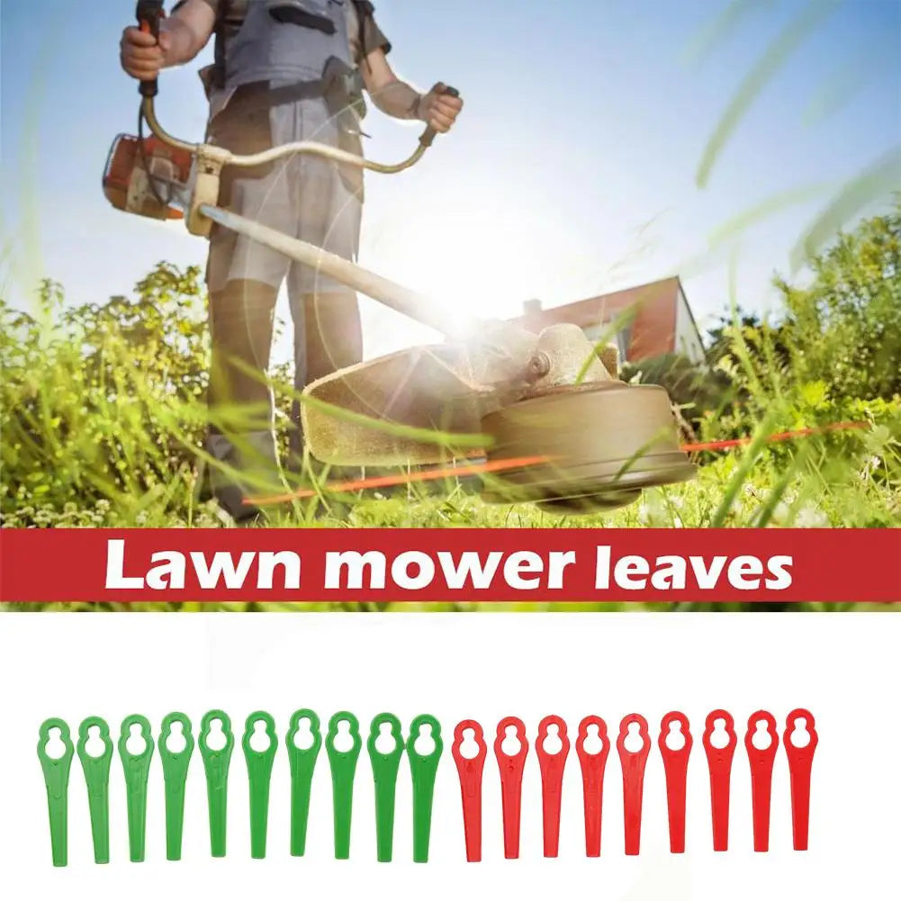100-Pack Plastic Grass Trimmer Blades | Cordless Strimmer