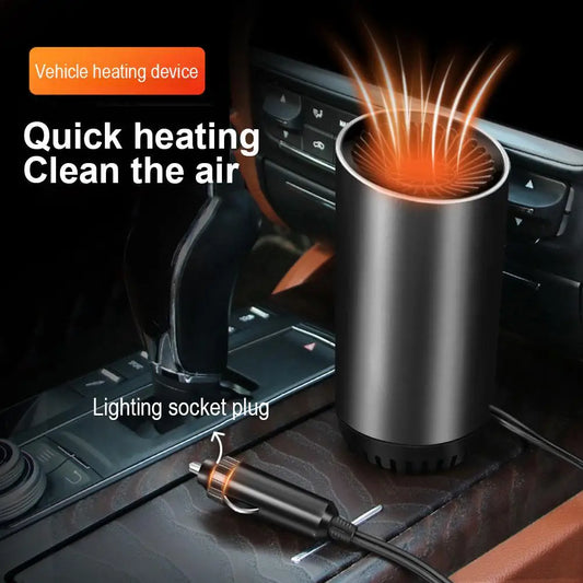 150W Portable Car Heater & Windshield Defroster 12V/24V Portable Car Heater Peaceful Pleasures Health and Wellness