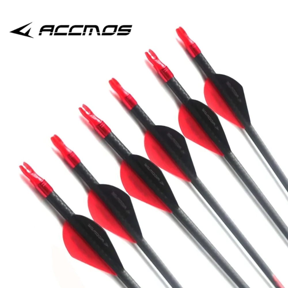 6 12ps ID6 3K Carbon Arrow Spine 200 250 300 350 400 500 600 Weave