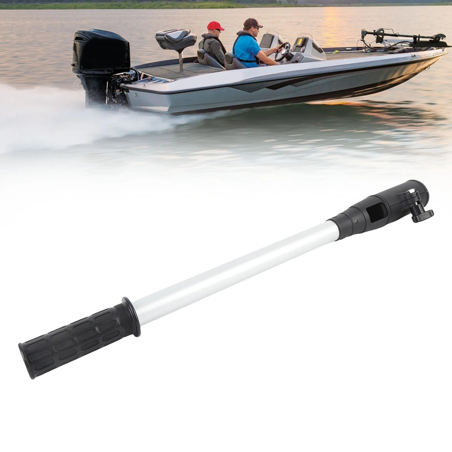 Outboard Motor Tiller Extension Handle – 18" Aluminum Ergonomic Grip