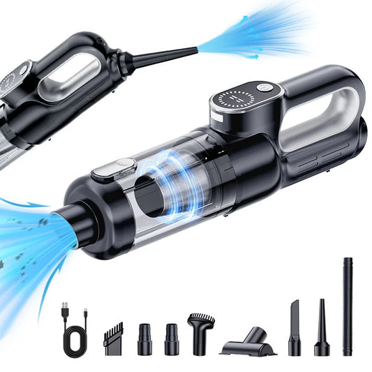 Brushless Handheld Vacuum Cleaner Cordless Strong Suction Portable Hand Vacum for Home Car Mini Rechargeable with LDE Car Cleane Peaceful Pleasures Health and Wellness