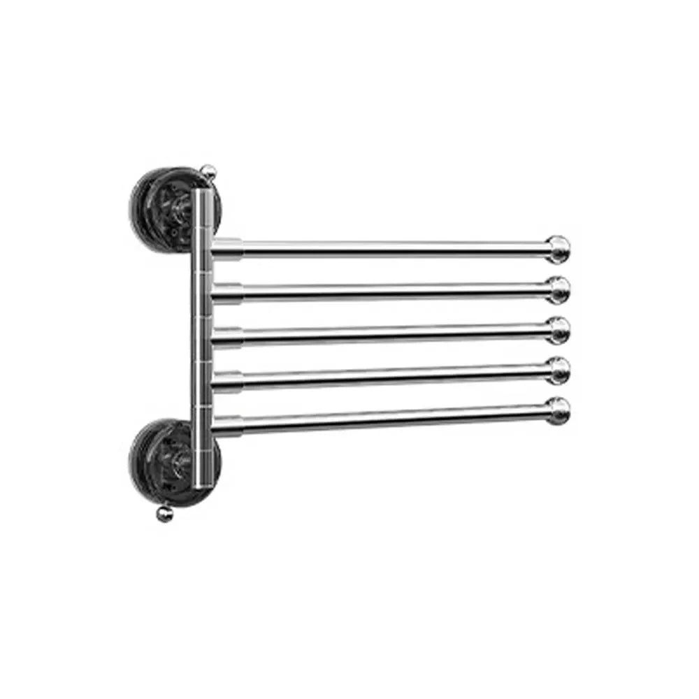 3/4/5 Bar Rotating Suction Cup Towel Rack | Foldable Hanger