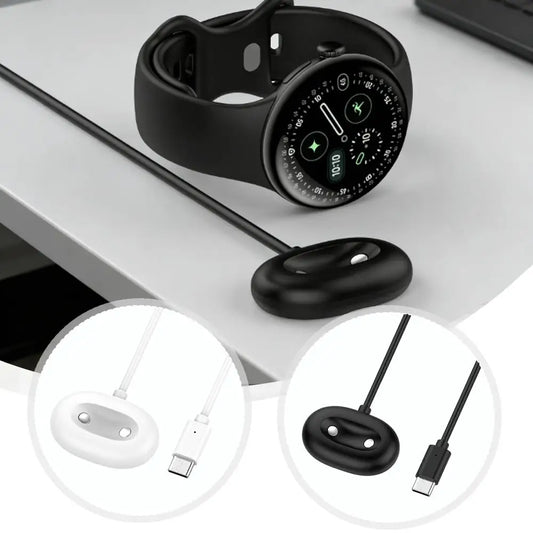 5.8W Fast Charger for Google Pixel Watch 4 41mm 45mm Magnetic USB C Charging Cable with Overload Short Circuit Protection Smart Peaceful Pleasures Health and Wellness
