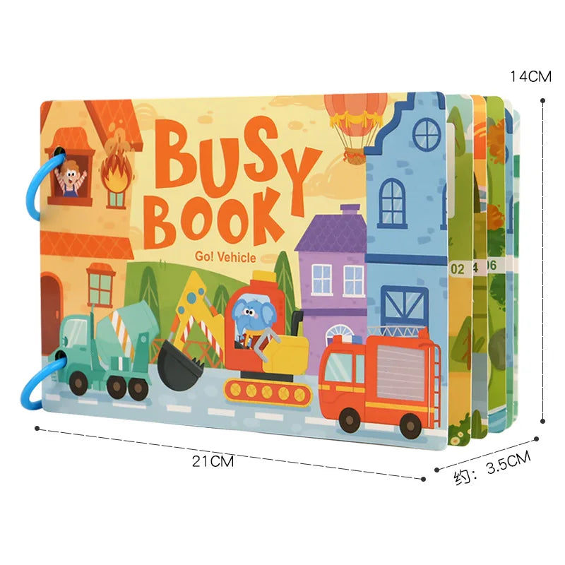 Montessori Busy Book Toddlers 1-3 Year Old Preschool Learning