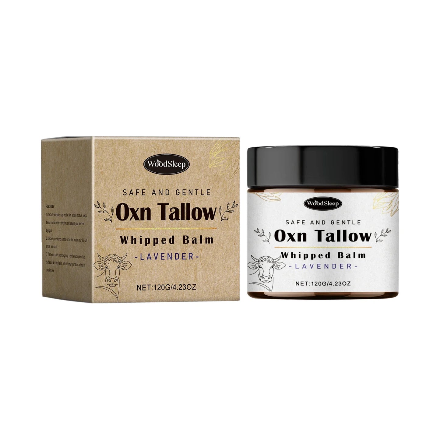 WOODSLEEP Beef Tallow Cream – Firming Nourishing Face & Body Balm