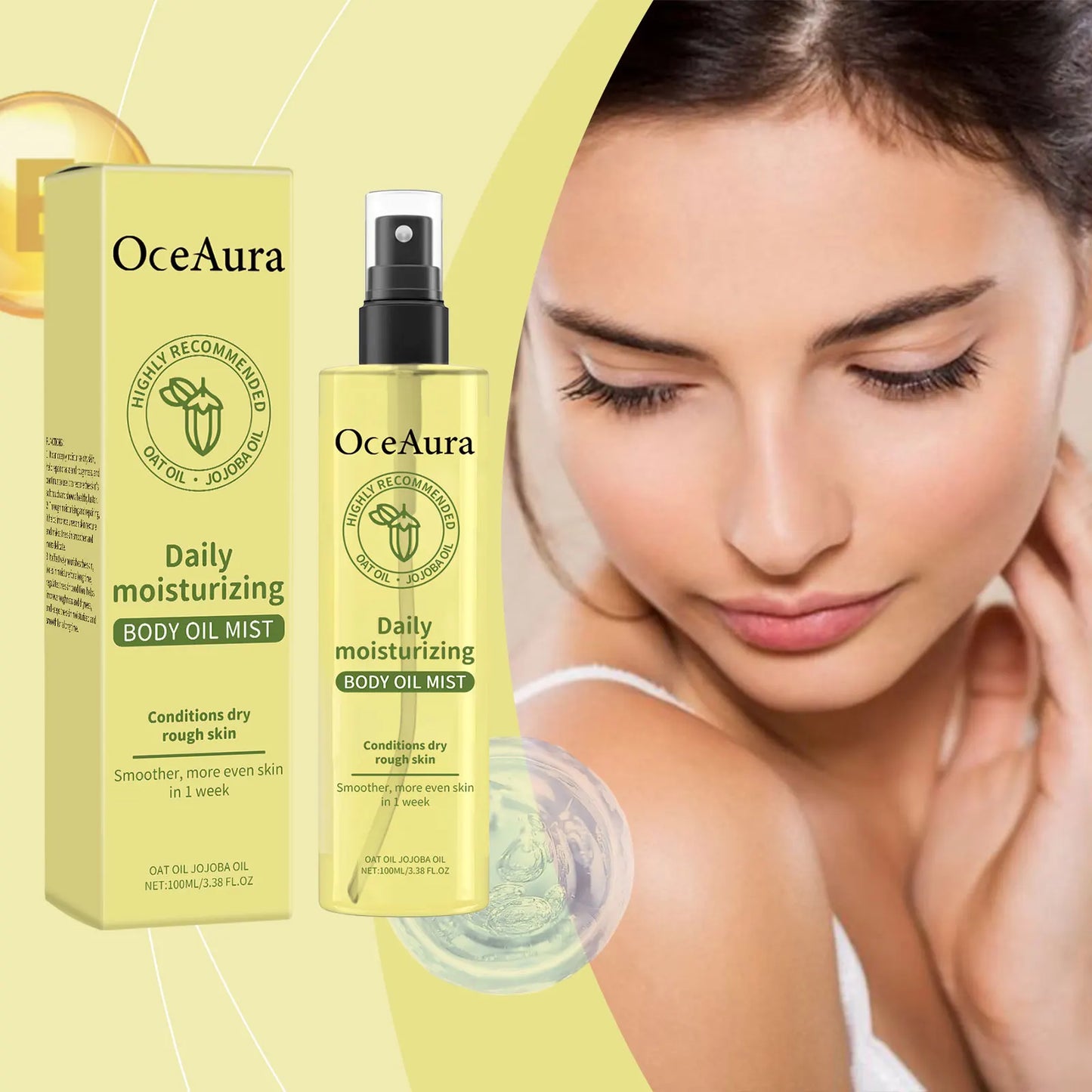 OceAura Vitamin E Body Oil – Deep Moisturizing Skin Care 100ml