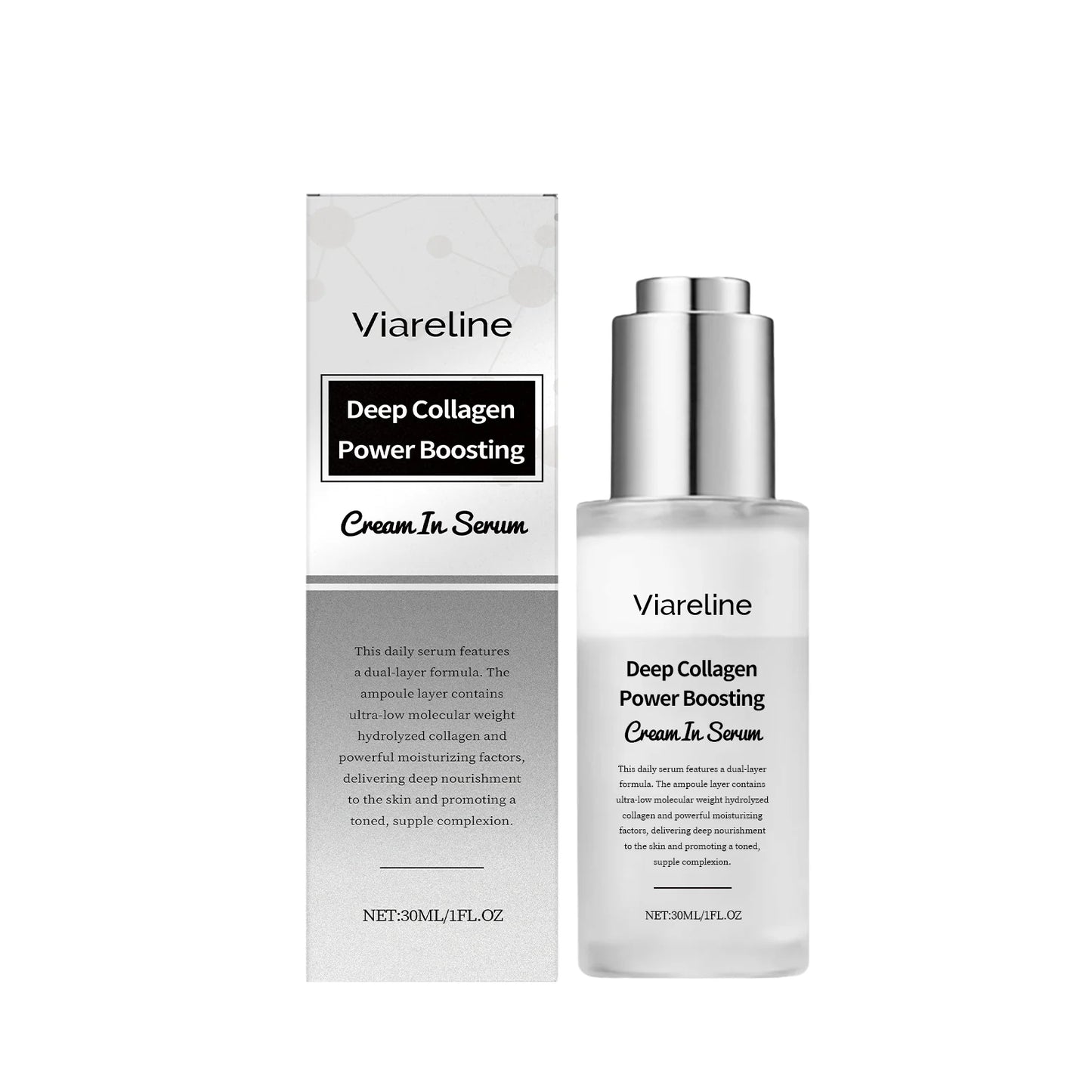 Viareline Collagen Firming Serum – Hydrate, Reduce Wrinkles, Brighten