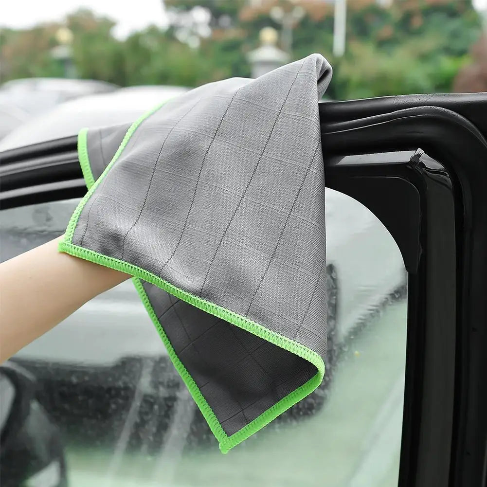Lint Free Carbon Fiber Cleaning Cloth Glass Window Polishing Streak Free Miracle Easy Clean Rag Reusable for Kitchen Dish Peaceful Pleasures Health and Wellness
