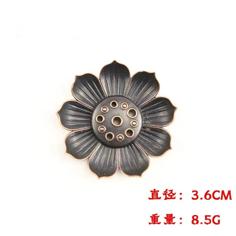 Metal Lotus Buddha Incense Burner & Stick Holder | Zen Censer