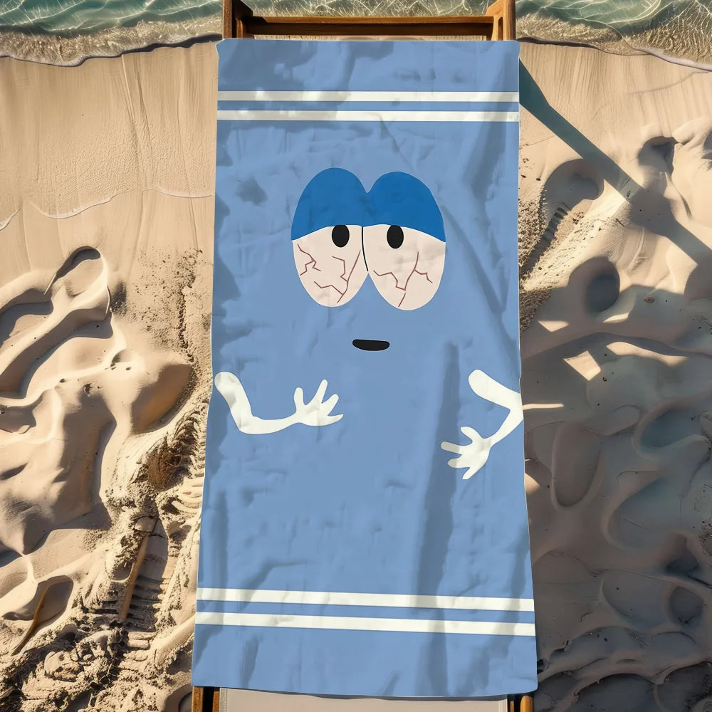 Towelie Cartoon Microfiber Quick-Dry Beach Towel | Fun Print Microfiber Beach Towel Peaceful Pleasures Health and Wellness 3 50x100cm