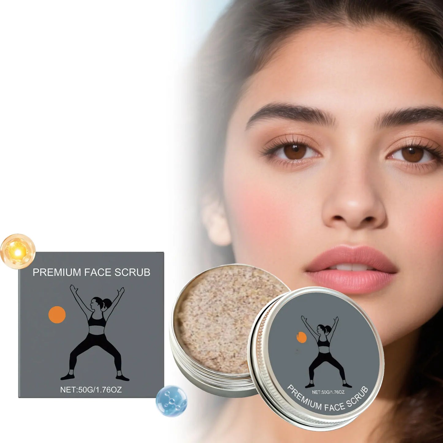 Facial Moisturizing Scrub – Pore Cleansing & Brightening