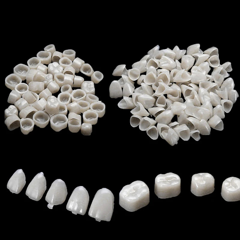 Dental Temporary Crown Kit – 100 Pcs Anterior & Molar Veneers