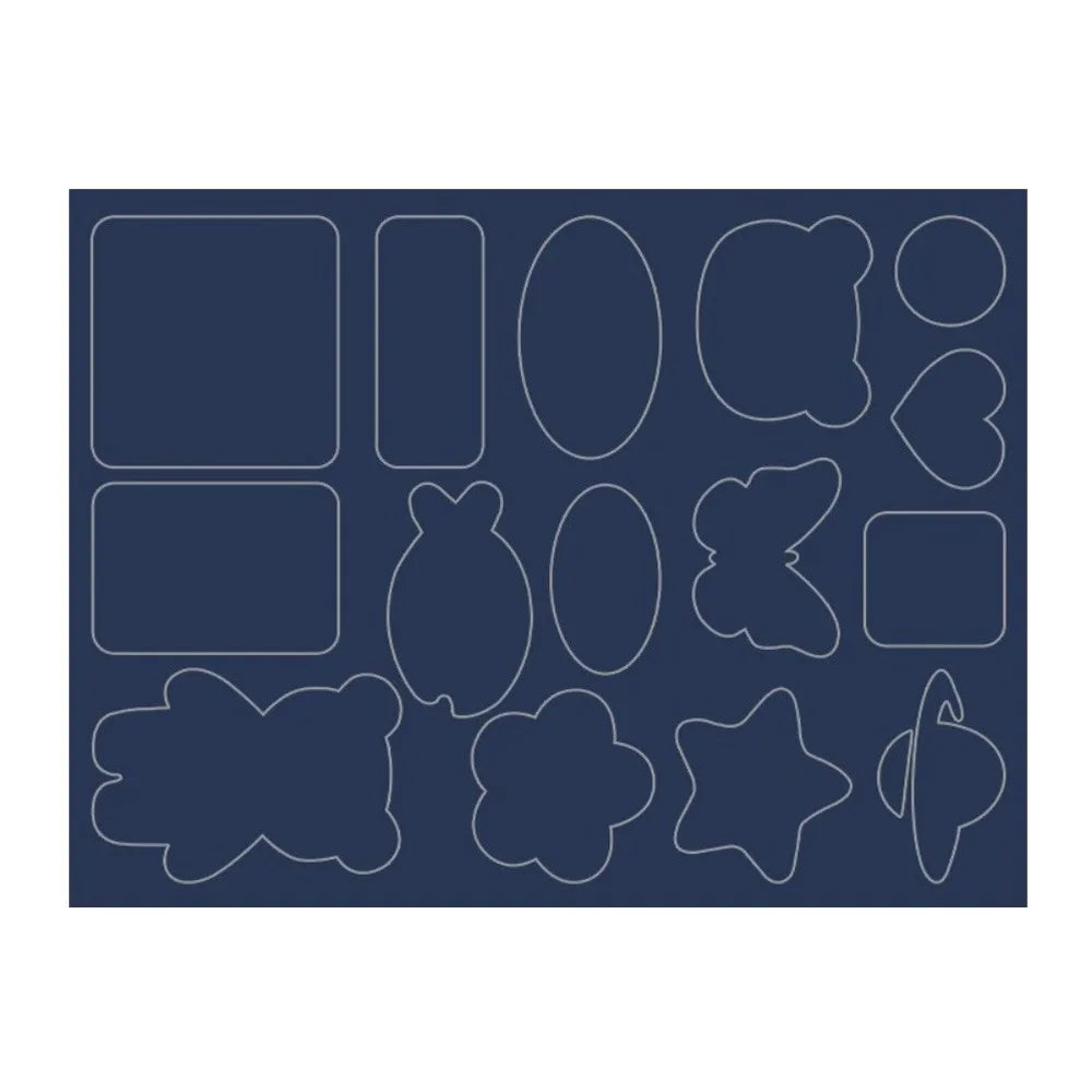 Apparel Applique Self Adhesive Black Patches DIY Craft Washable Waterproof Patch Sewing Fabric Sticker Thermal Transfer Peaceful Pleasures Health and Wellness Navy blue