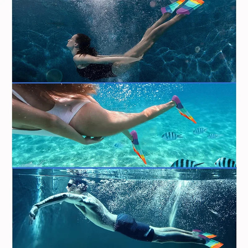 Silicone Swim Fins for Kids & Adults | Training & Diving