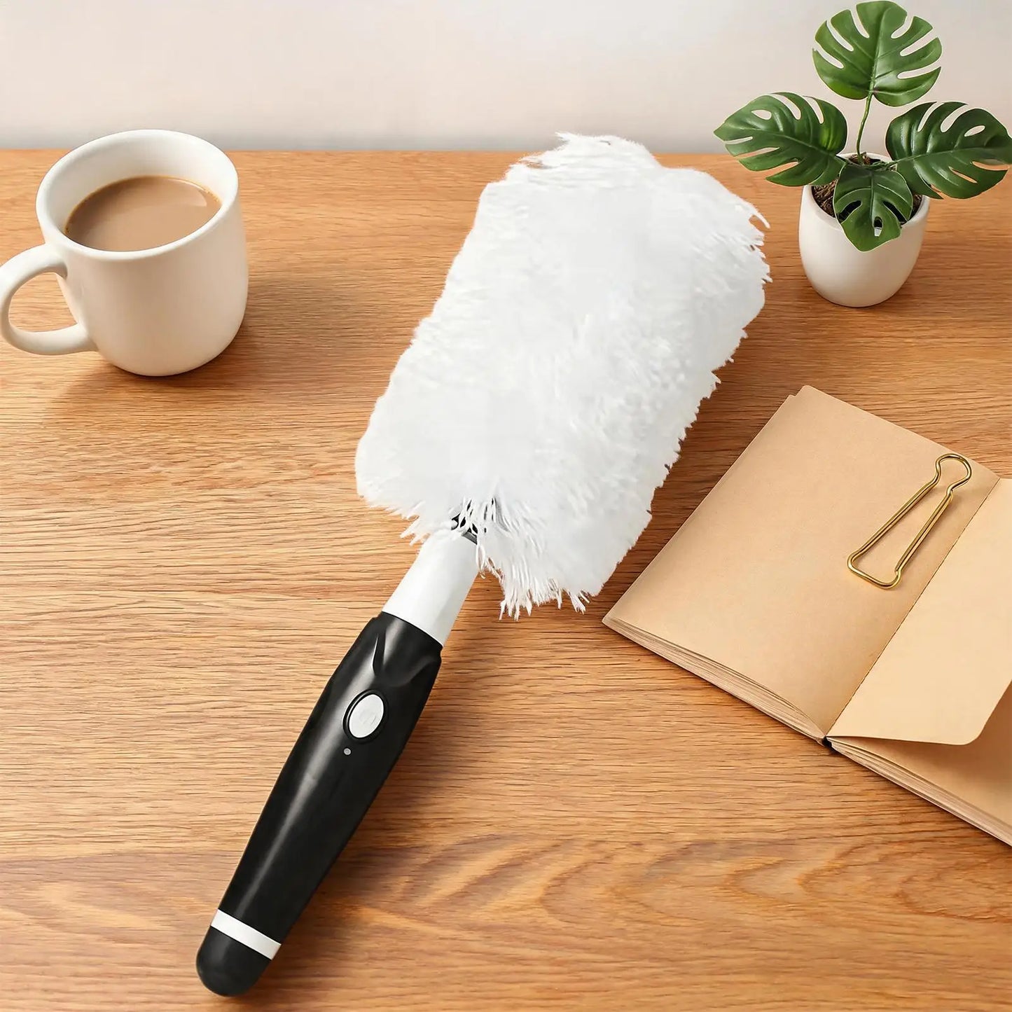Electric Cordless Rotary Duster – Extendable Microfiber Brush Electric Cordless Duster Peaceful Pleasures Health and Wellness