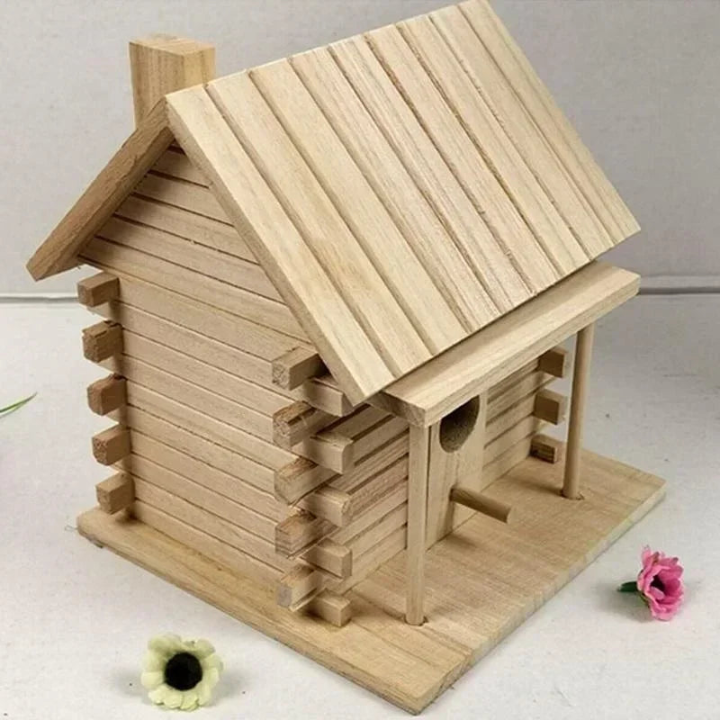Bird Cage Accessories Birdhouses For Outside Wooden Bird House Nesting Box Hanging Bird Nests Home Garden Decoration Peaceful Pleasures Health and Wellness