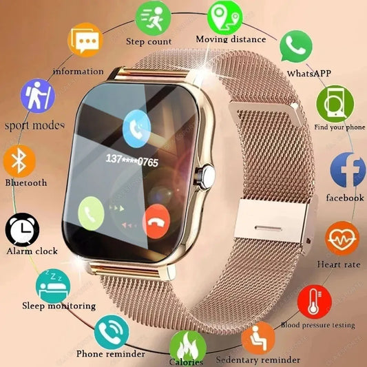 2026 Smart Watch 2.01'' HD Display Answer Make Call Message Preview Sport Modes DIY Dial Weather Forecast Smart Watch Men Women Peaceful Pleasures Health and Wellness
