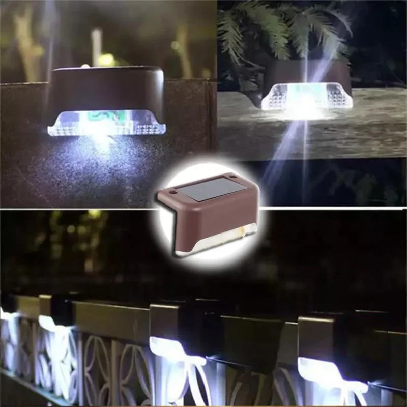 Solar LED Deck & Fence Lights | Waterproof Outdoor Garden Stair