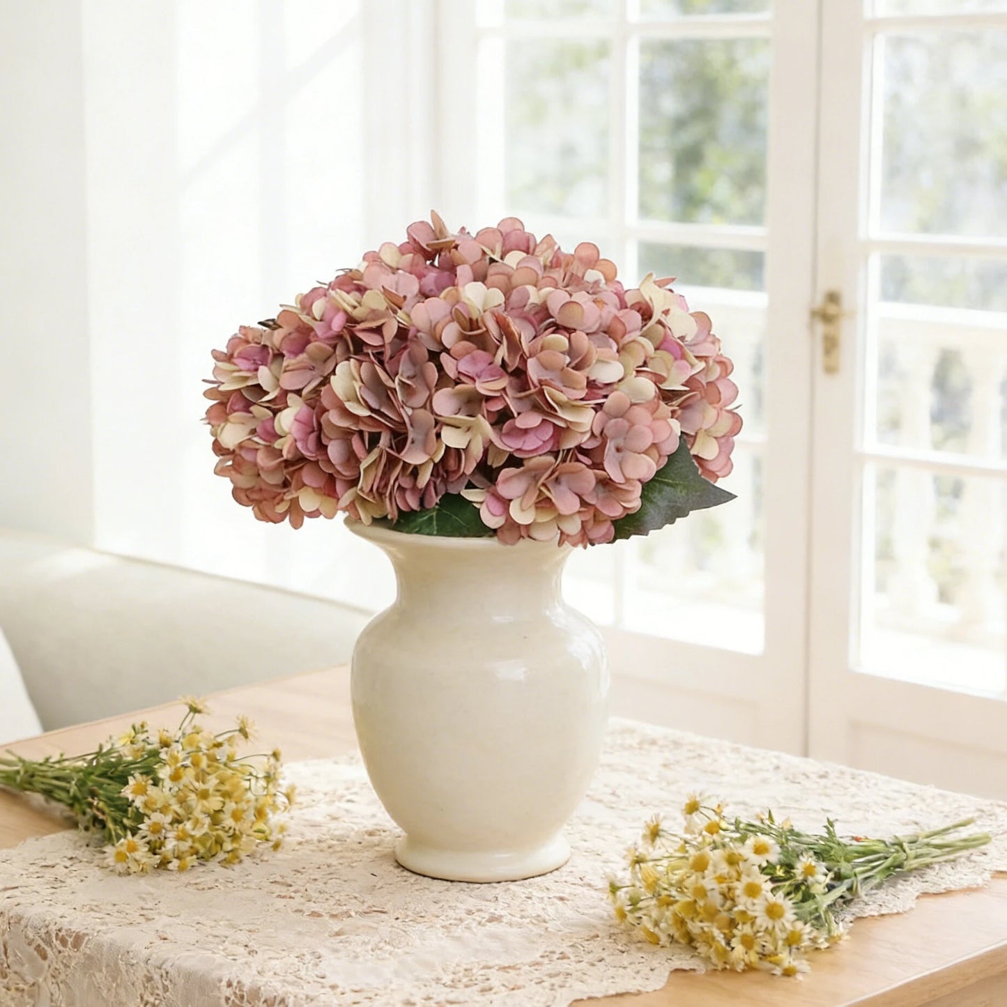 Artificial Silk Hydrangea Flowers | Wedding & Home Decor