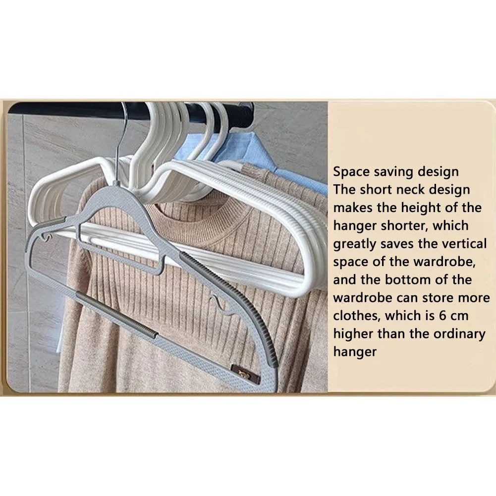 Anti-Slip Short Neck Clothes Hangers | Space-Saving 5/10/20 Pack