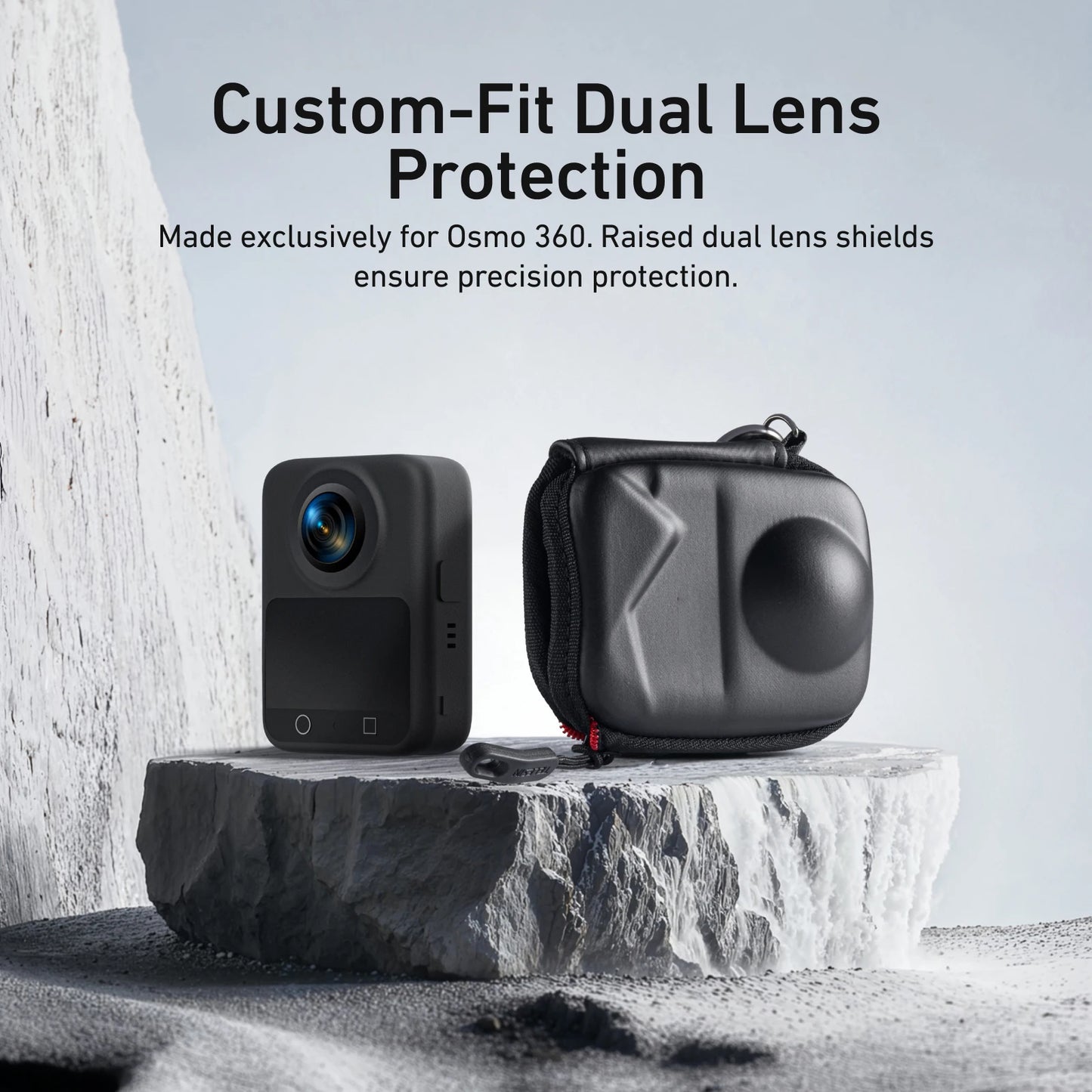 Portable Mini Bag For DJI Osmo 360 Waterproof Storage Bag Protective Case Bottom Opening Storage Case With Detachable Carabiner Peaceful Pleasures Health and Wellness